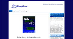 Desktop Screenshot of dailylivingskills.com